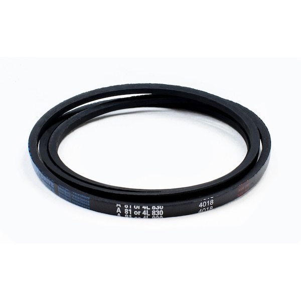 D&D A81/4L830 Classical V-Belt, 83 in Outside Length, 1/2 in Top Width, 1 Ribs A81/4L830 - main